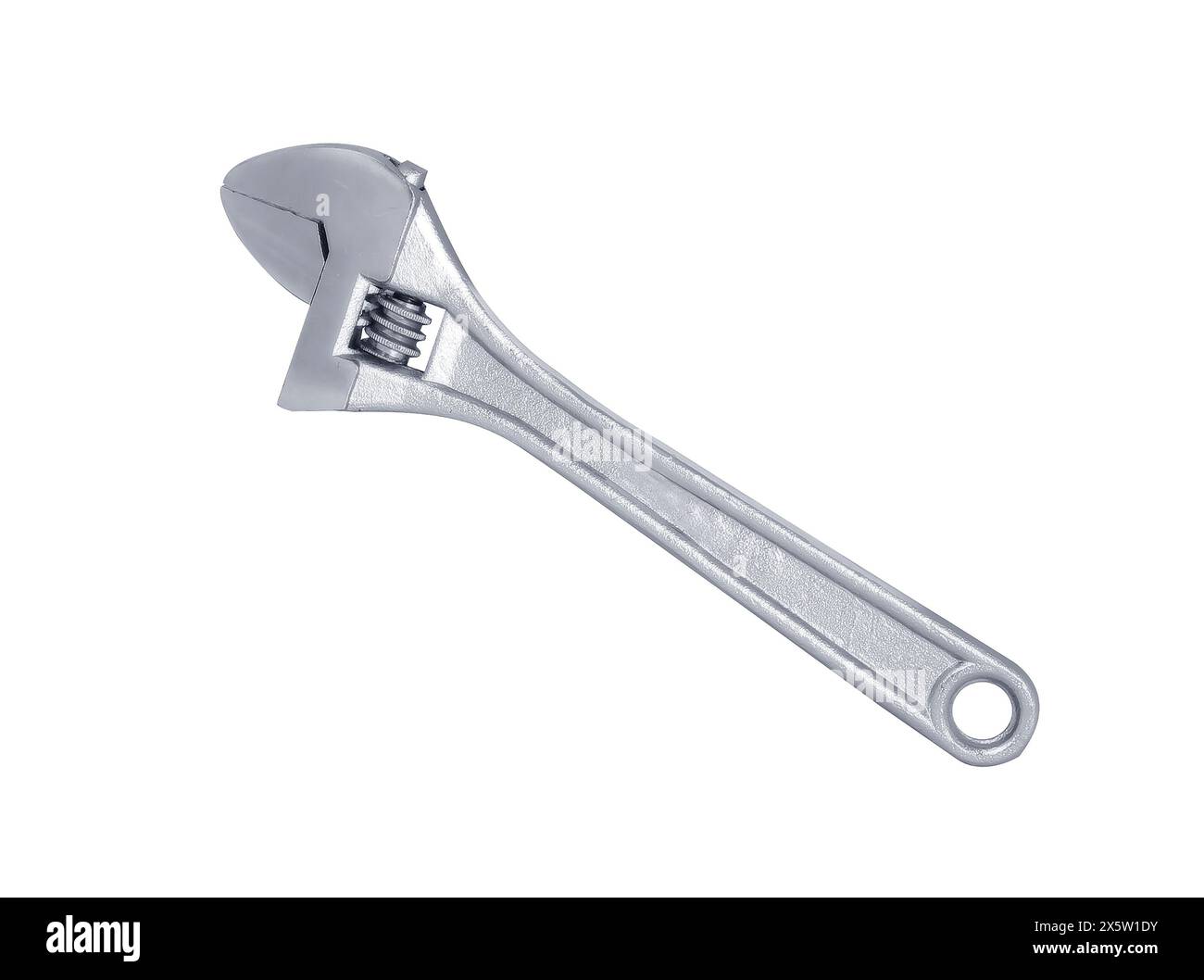 adjustable wrench isolated on white background Stock Photo - Alamy