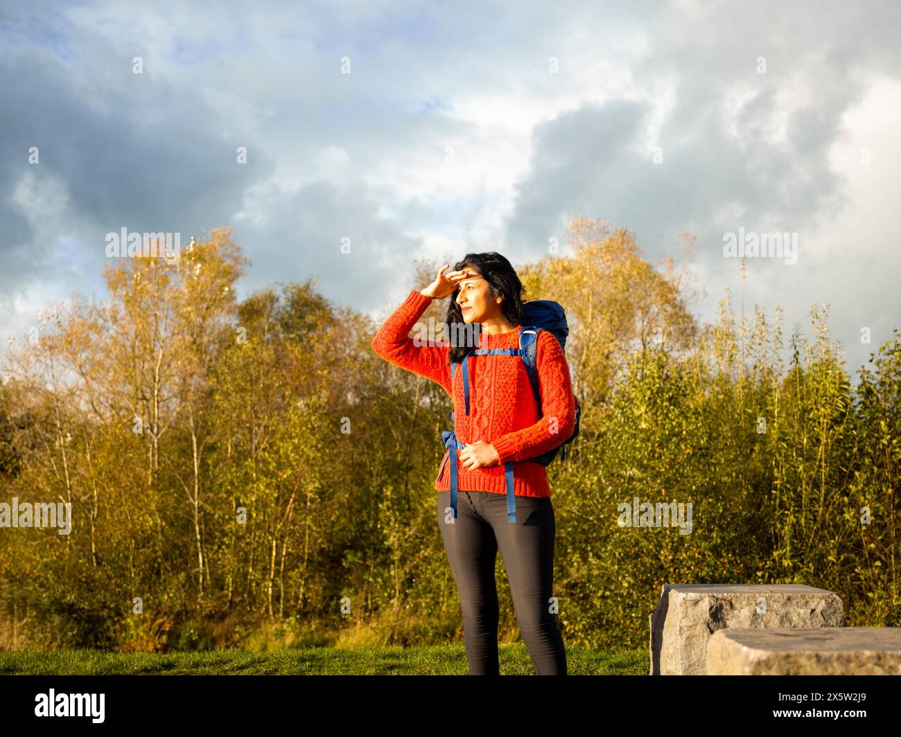 Asian female hiker hi-res stock photography and images - Alamy
