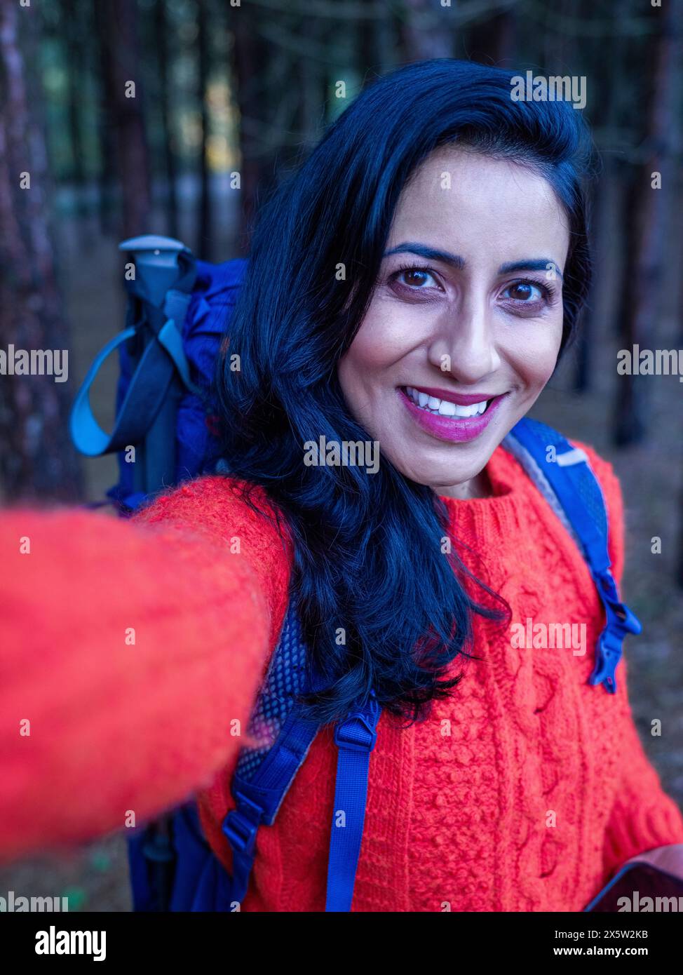 Female hiker in forest hi-res stock photography and images - Alamy