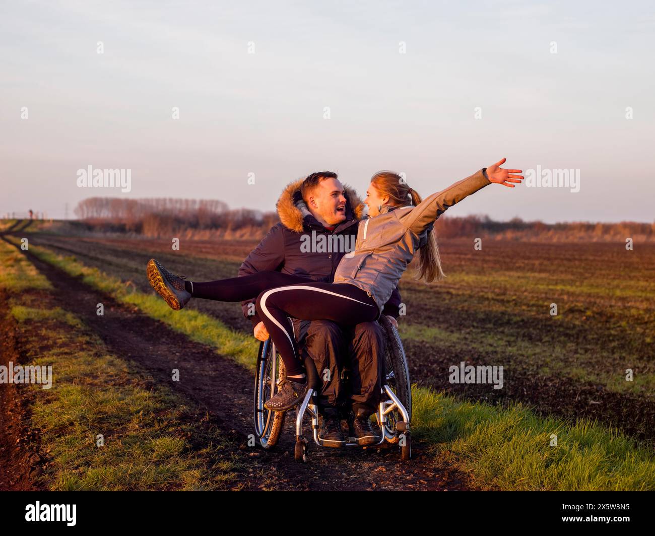 Happy wheelchair hi-res stock photography and images - Alamy