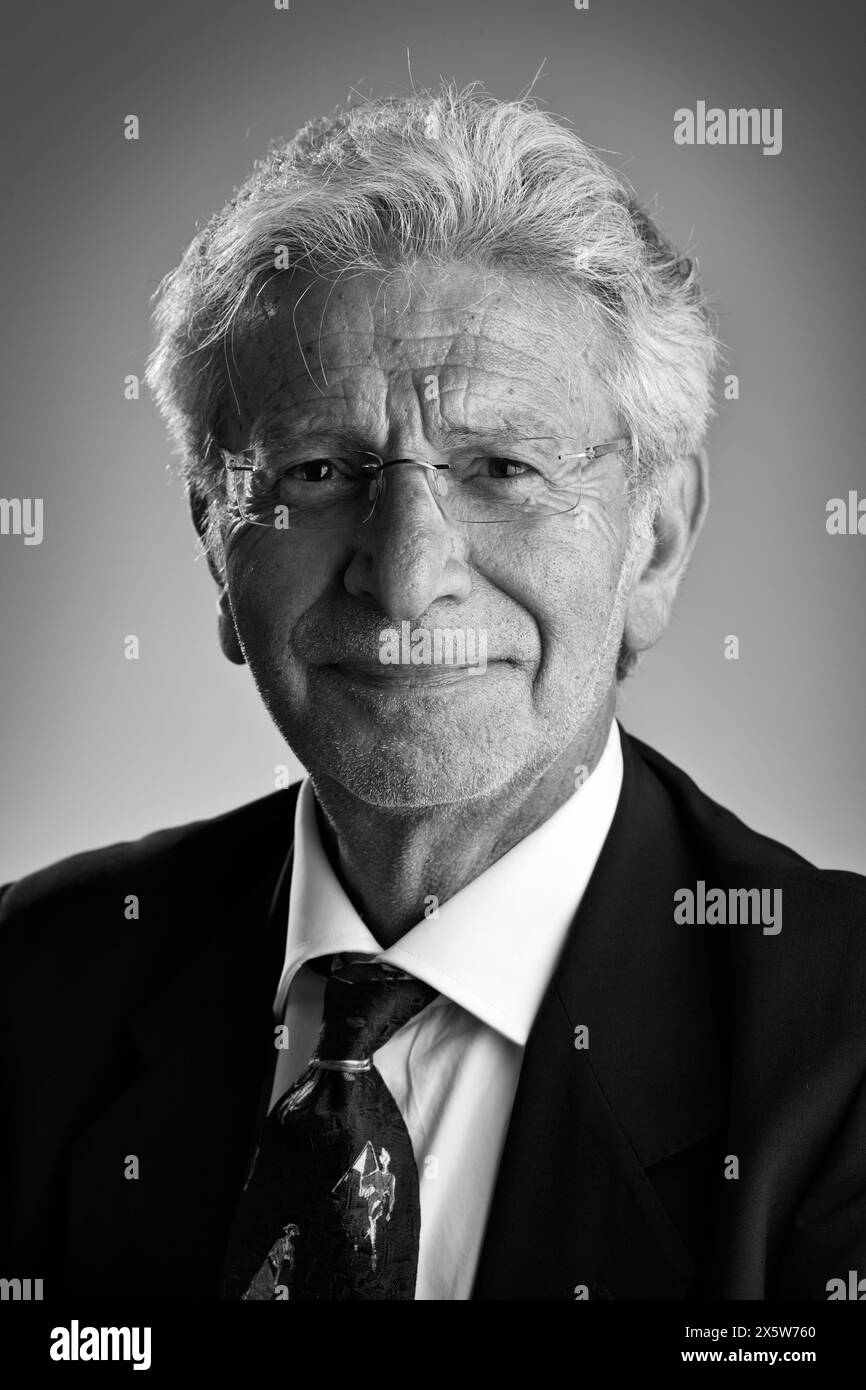 One man a single middle aged man Black and White Stock Photos & Images ...