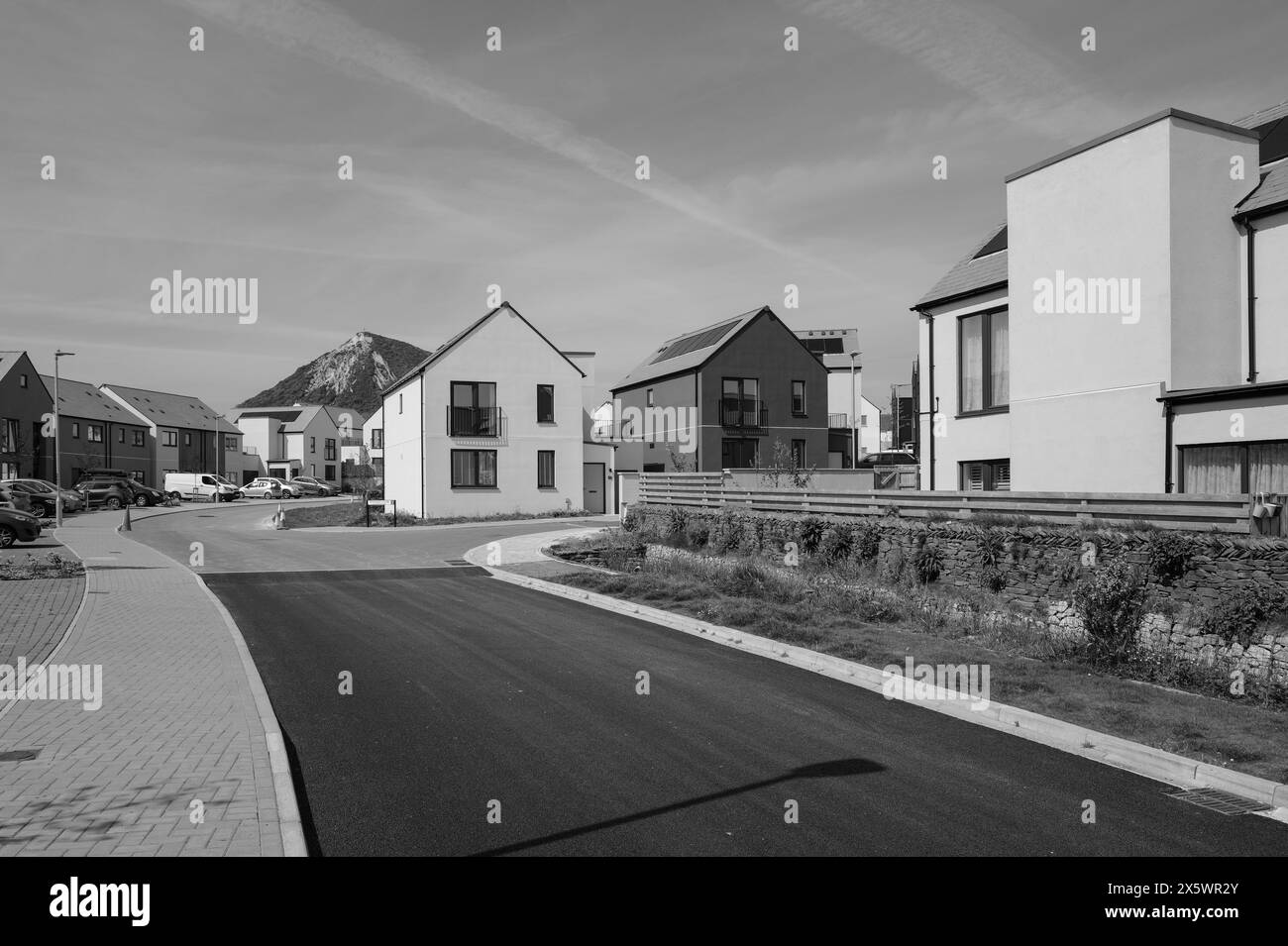 WEST CARCLAZE GARDEN VILLAGE CARLUDDEN ST AUSTELL PL26 8WU Stock Photo