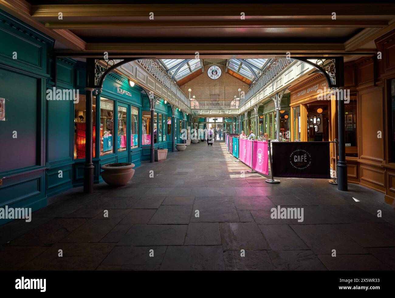 Indoor shopping mall in Newark on Trent, Nottinghamshire, UK Stock Photo