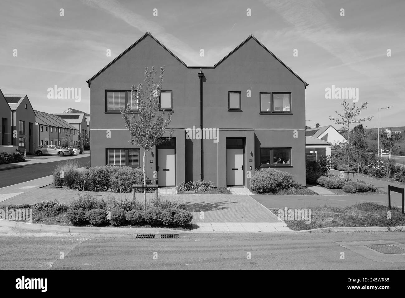 WEST CARCLAZE GARDEN VILLAGE CARLUDDEN ST AUSTELL PL26 8WU Stock Photo