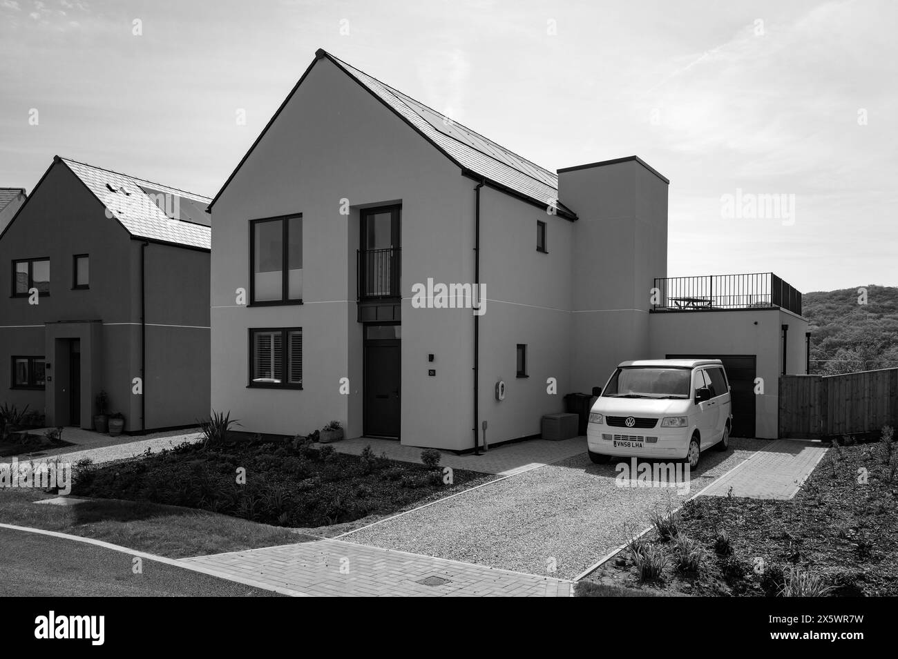 WEST CARCLAZE GARDEN VILLAGE CARLUDDEN ST AUSTELL PL26 8WU Stock Photo