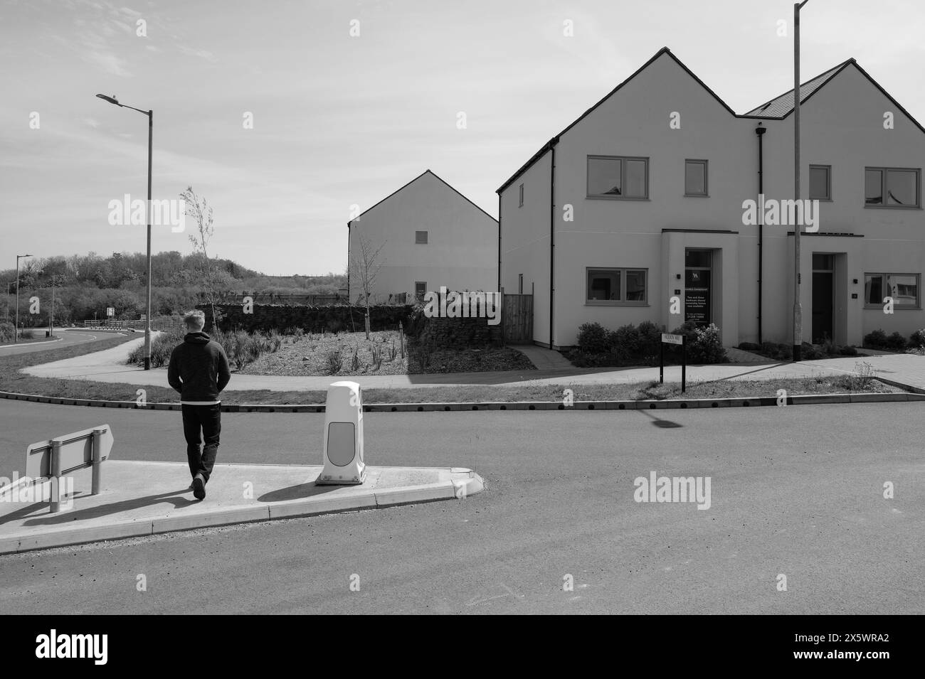 WEST CARCLAZE GARDEN VILLAGE CARLUDDEN ST AUSTELL PL26 8WU Stock Photo