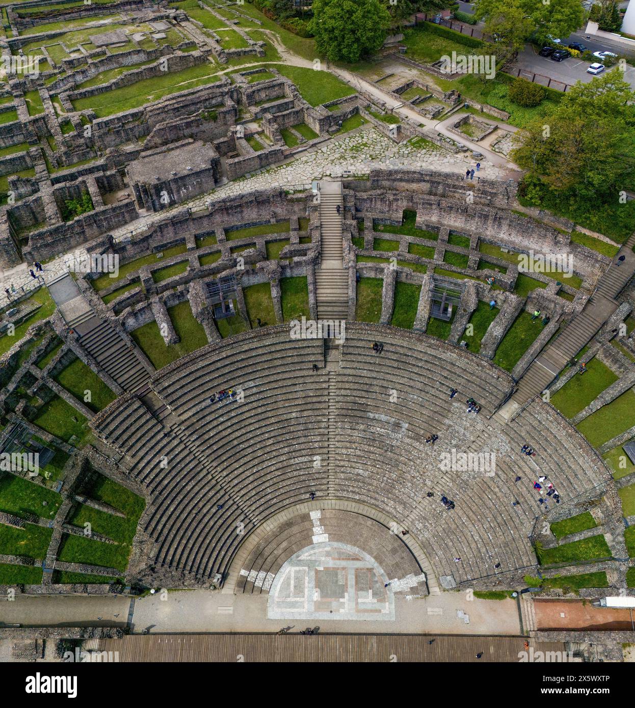 Aerial View Of Ancient Theatre Of Fourvi re And The Odeon Of Lyon aerial-view-of-ancient-theatre-of-fourvi-re-and-the-odeon-of-lyon