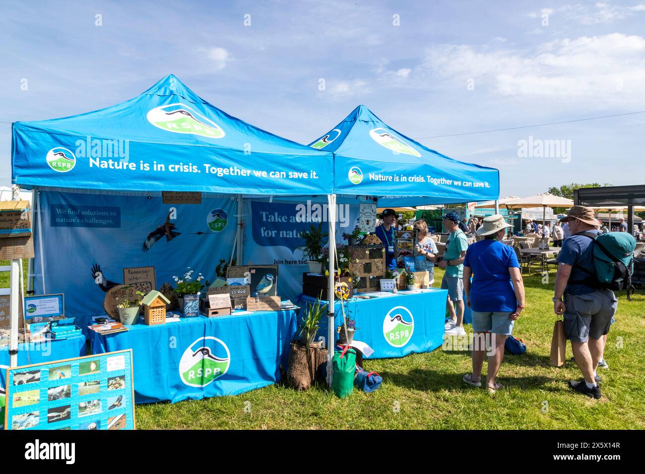 RSPB show stand at Malvern Show Stock Photo