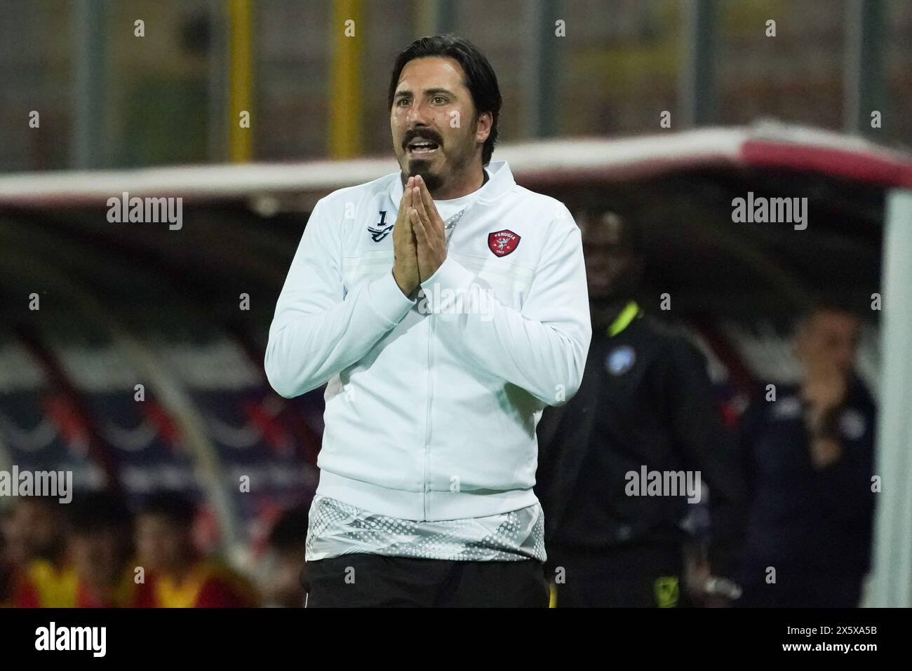 Perugia, Italy. 11th May, 2024. alessandro formisano (coach perugia calcio) during Playoff - Perugia vs Rimini, Italian football Serie C match in Perugia, Italy, May 11 2024 Credit: Independent Photo Agency/Alamy Live News Stock Photo