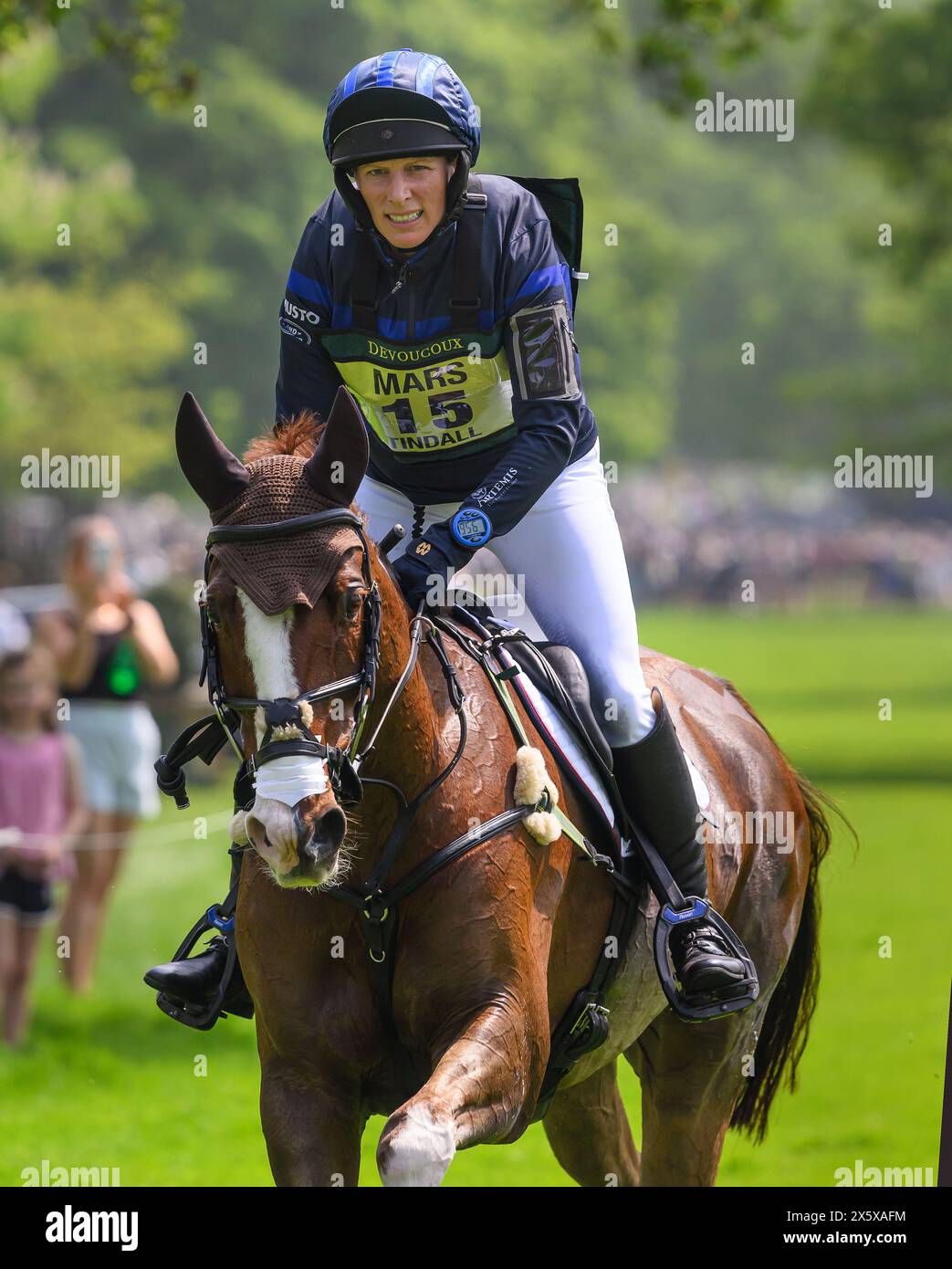 Badminton Horse Trials - Cross Country - Gloucestershire, UK. 11th May, 2024.                                                                                                      Zara Tindall competes in the Cross-Country on Class Affair.   Picture Credit: Mark Pain / Alamy Live News Stock Photo