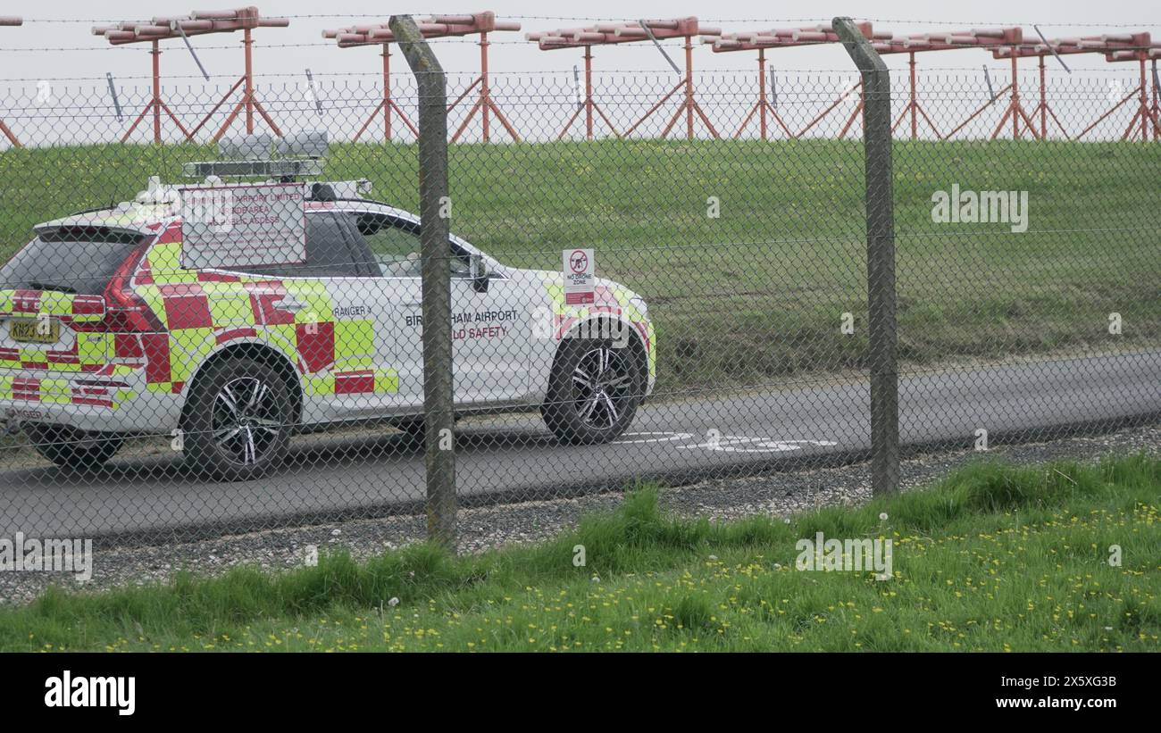 Birmingham Airport Airfield Safety Stock Photo - Alamy