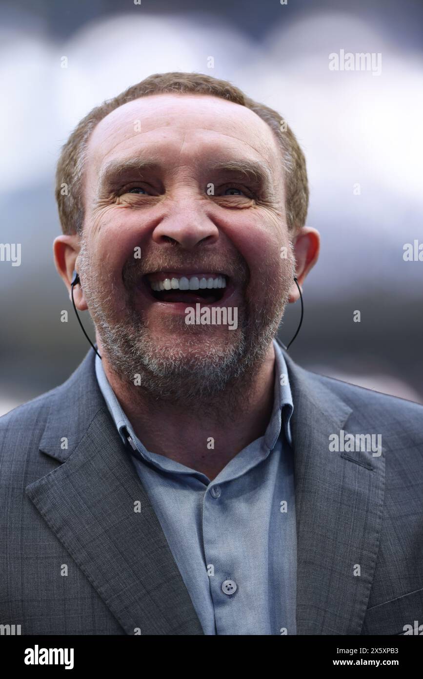 London, UK. 11th May, 2024. Actor Eddie Marsan gives a pitchside interview at the Tottenham Hotspur v Burnley EPL match, at the Tottenham Hotspur Stadium, London, UK on 11th May 2024. Credit: Paul Marriott/Alamy Live News Stock Photo