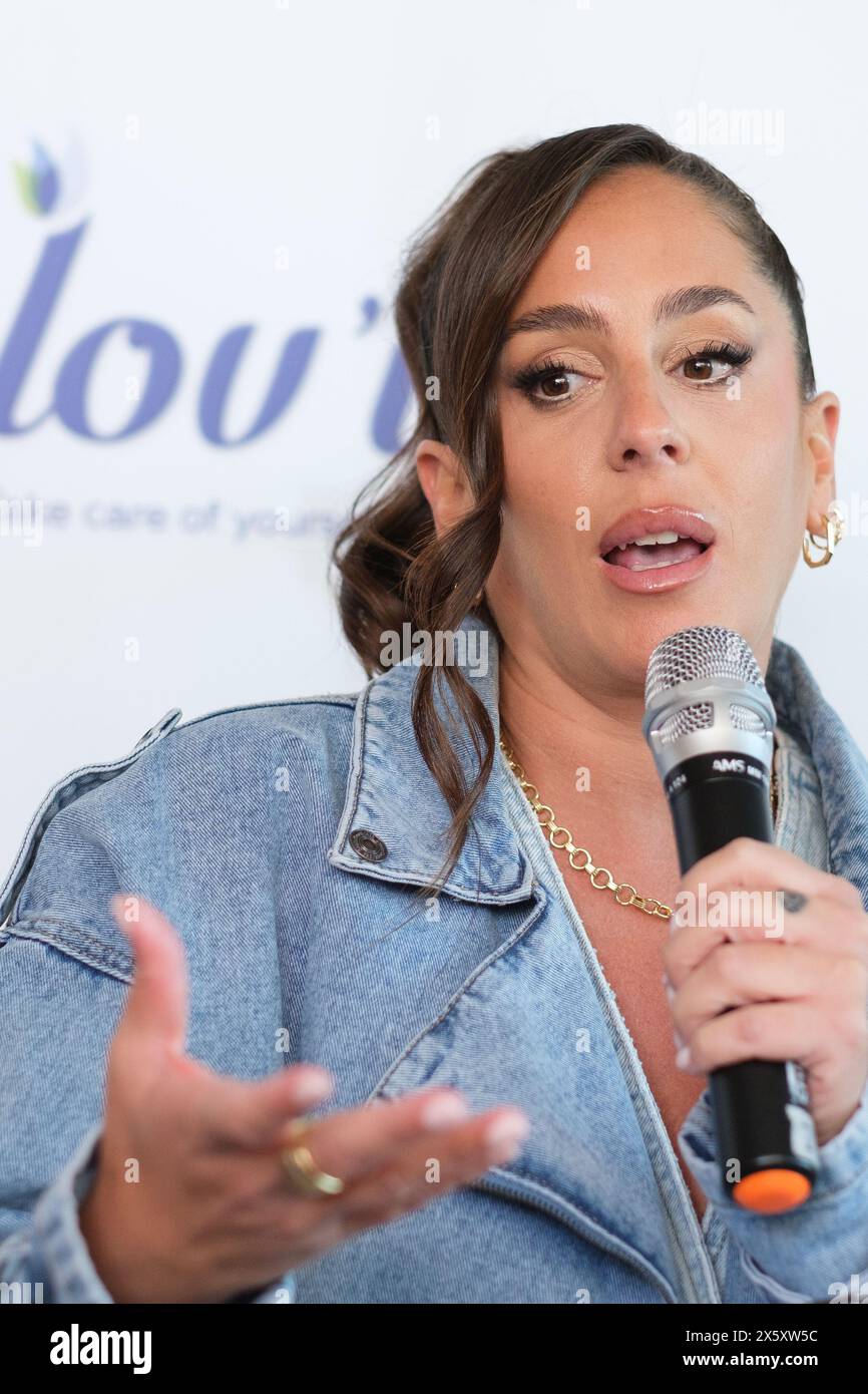 Anabel Pantoja presents the new LOV'YC cosmetics at the Room Mate Macarena Hotel on April 10, 2024 in Madrid, Spain. Featuring: Anabel Pantoja Where: Madrid, Spain When: 10 Apr 2024 Credit: Oscar Gonzalez/WENN Stock Photo
