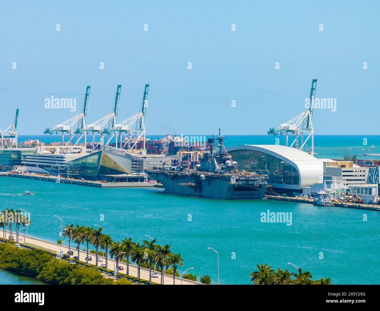 Aircraft carrier at Fleet Week Miami 2024 Stock Photo Alamy