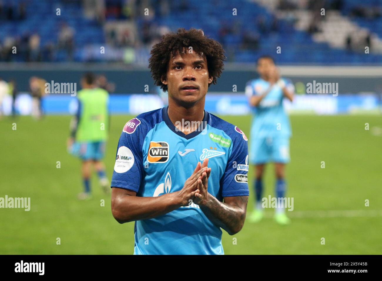 Saint Petersburg, Russia. 11th May, 2024. Wilmar Enrique Barrios Teran, known as Wilmar Barrios (5) of Zenit seen in action during the Russian Premier League football match between Zenit Saint Petersburg and CSKA Moscow at Gazprom Arena. Final score; Zenit 0:1 CSKA. Credit: SOPA Images Limited/Alamy Live News Stock Photo