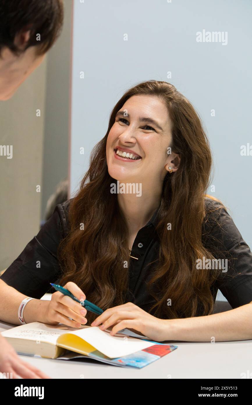 Torino, Italy. 9th May 2024. British writer Katherine Rundell book ...