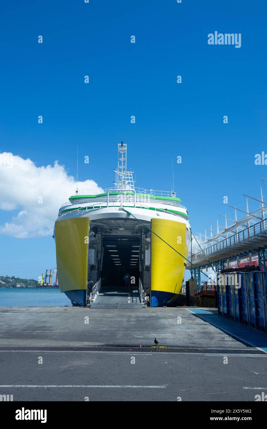 Car ferry running between Papeete (Tahiti) and the island of Moorea