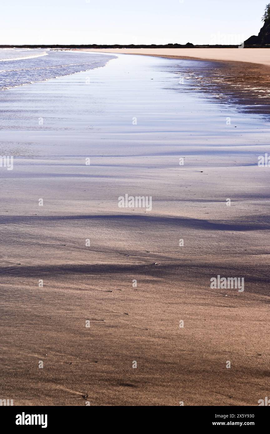 Low tide at Hobuck Beach near Neah Bay, Washington Stock Photo