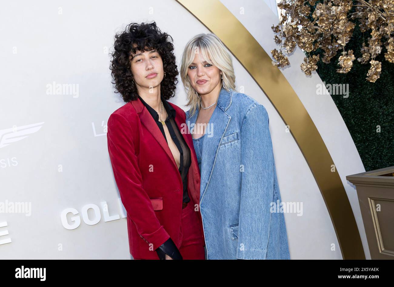 Los Angeles, USA. 11th May, 2024. Towa Bird and Renee Rapp attend the arrivals of the 2024 Gold House Gold Gala at the Dorothy Chandler Pavilion Music Center in Los Angeles, CA on May 11, 2024. (Photo by Corine Solberg/Sipa USA) Credit: Sipa USA/Alamy Live News Stock Photo