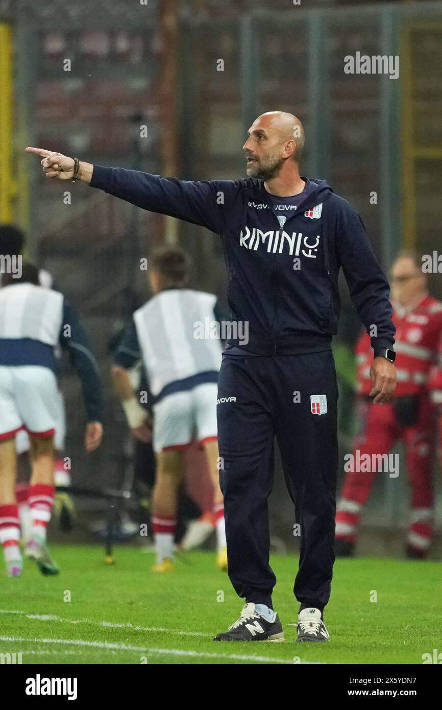 Perugia, Italy. 11th May, 2024. remanuele troise (coach rimini fc) during Playoff - Perugia vs Rimini, Italian football Serie C match in Perugia, Italy, May 11 2024 Credit: Independent Photo Agency/Alamy Live News Stock Photo