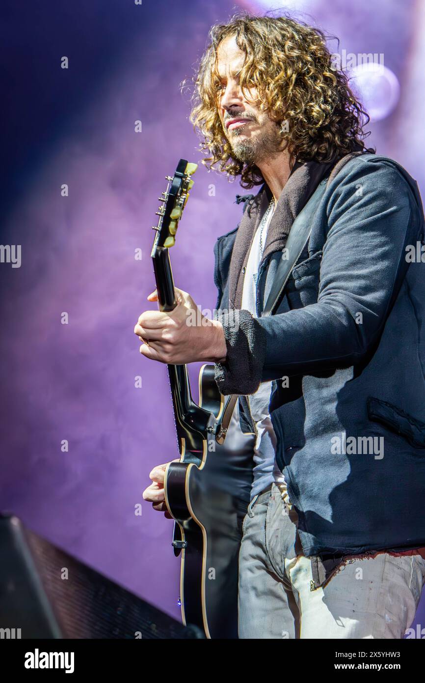 Rho Italy. 04th Jun 2012. The American band SOUNDGARDEN performs live on stage at Arena Fiera di Milano during the 'European Tour 2012'. Stock Photo