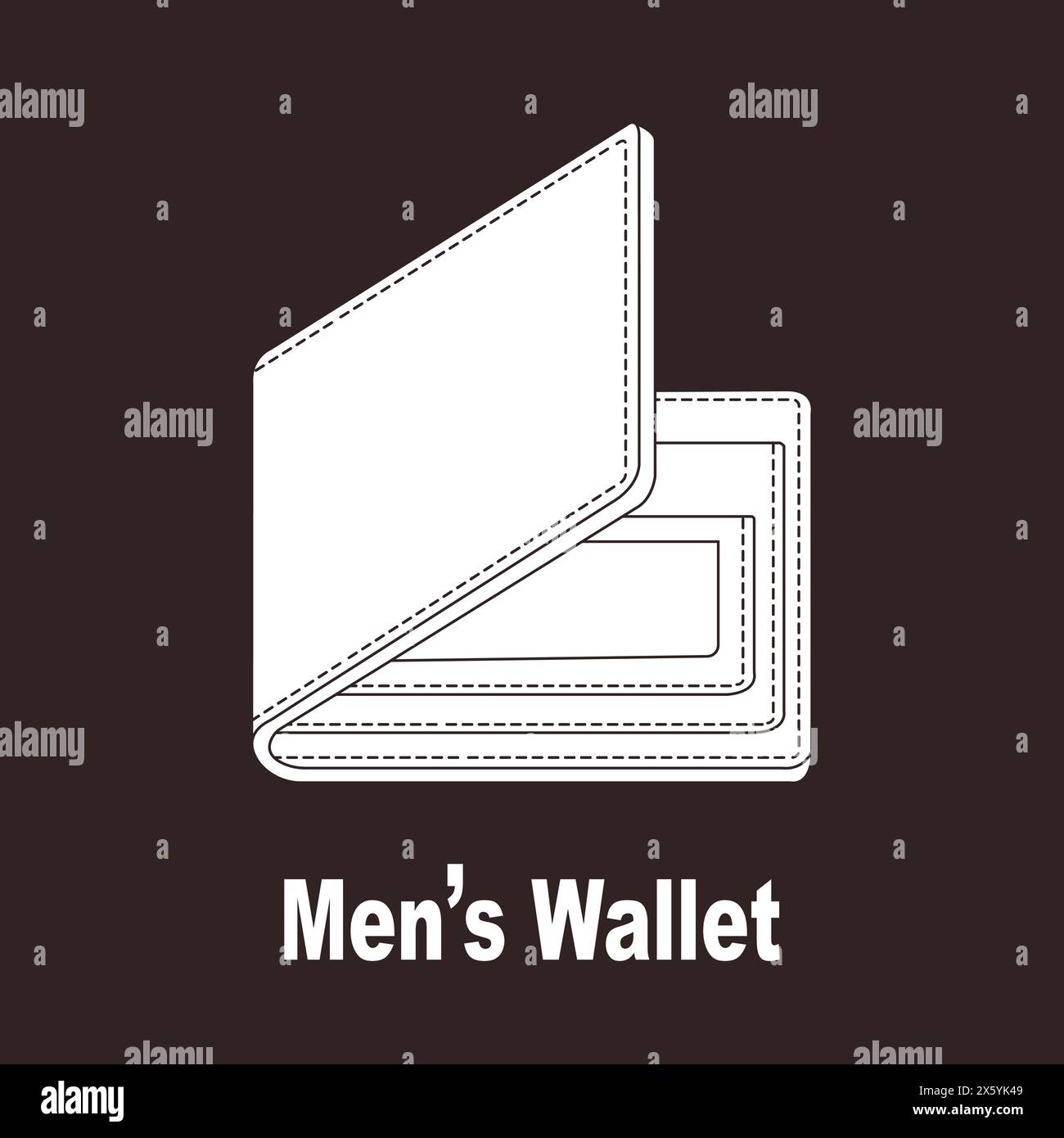 Men"s Wallet icon vector illustratiosm simple design Stock Vector