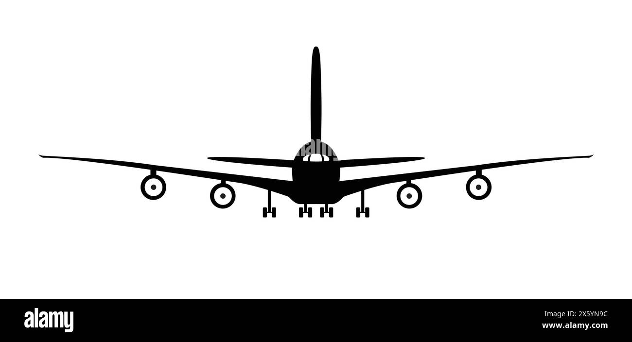 Icon of an airplane on a white background Stock Vector Image & Art - Alamy