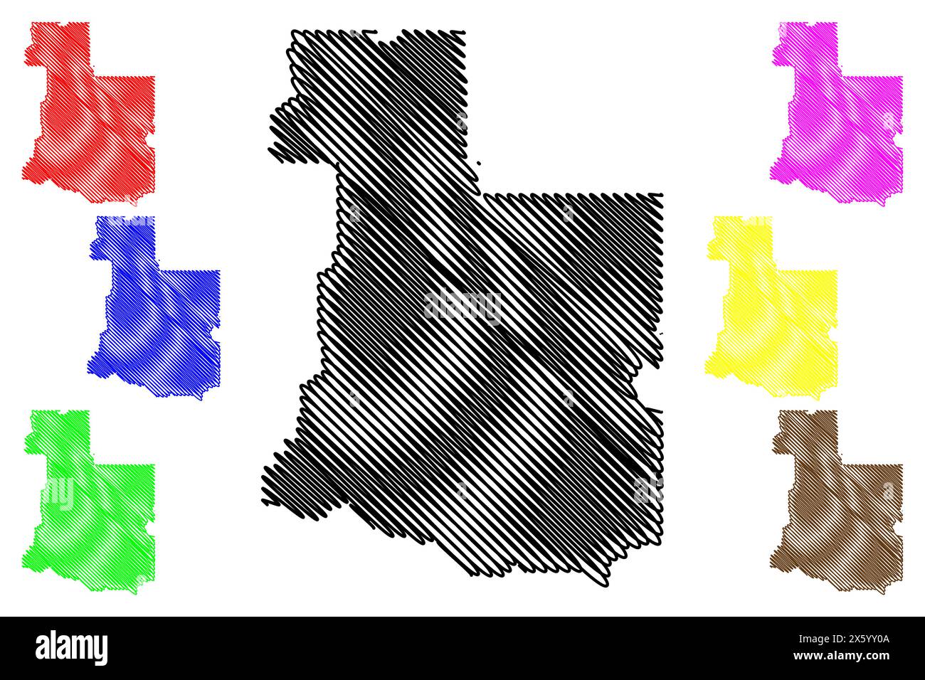 Division No. 12 (Canada, Alberta Province, North America) map vector