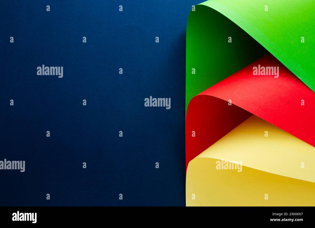 Abstract colorful paper art composition Stock Photo
