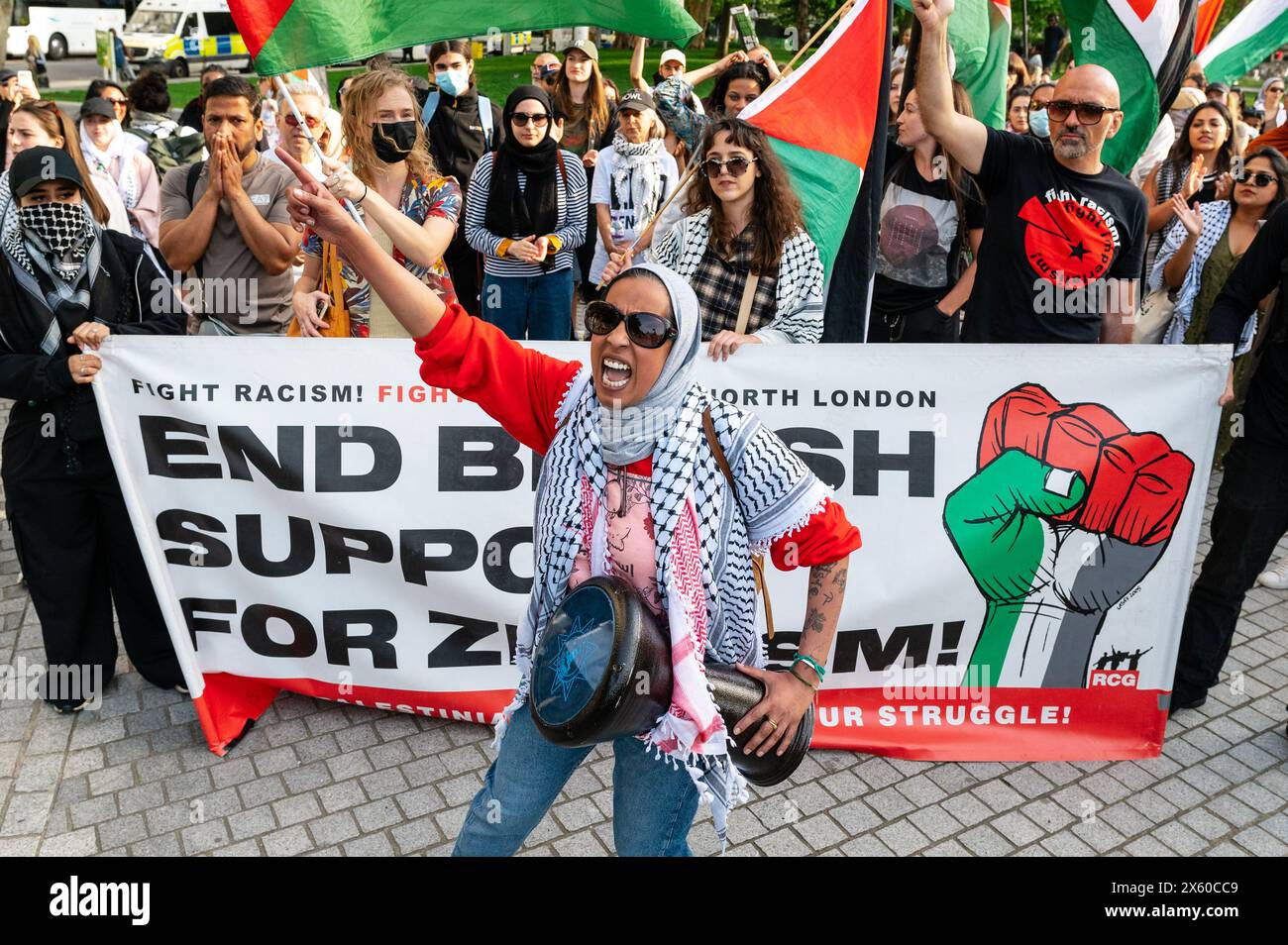 London, UK. 11 May 2024. Pro-Palestine protesters from Youth Demand and