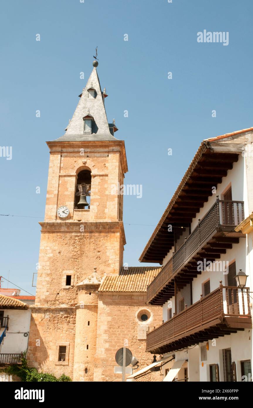 Church. Tarazona de La Mancha, Albacete province, Castilla La Mancha, Spain. Stock Photo