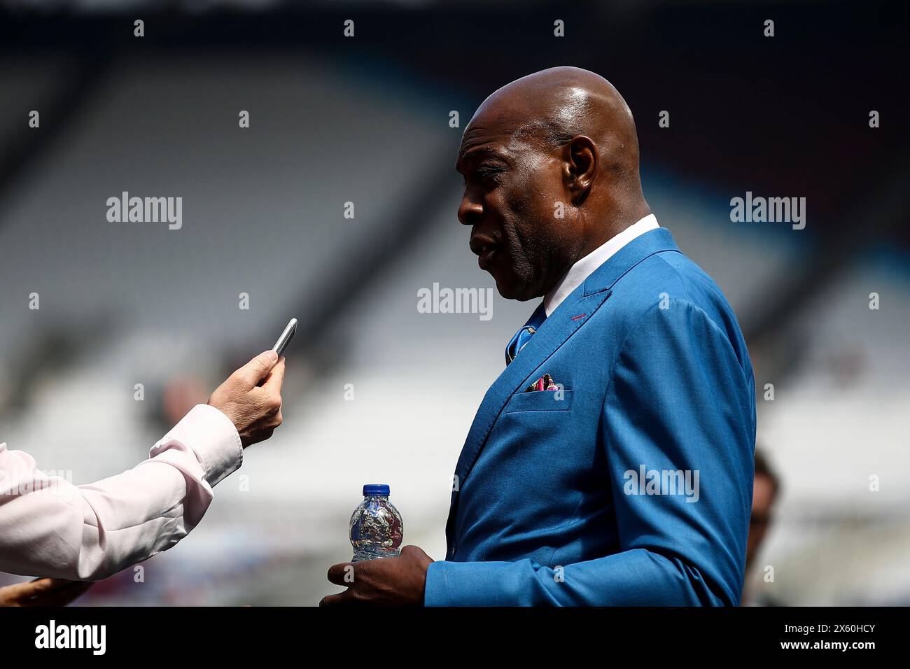London Stadium, Stratford on Saturday 11th May 2024. Former boxer Frank Bruno during the Premier League match between West Ham United and Luton Town at the London Stadium, Stratford on Saturday 11th May 2024. (Photo: Tom West | MI News) Credit: MI News & Sport /Alamy Live News Stock Photo