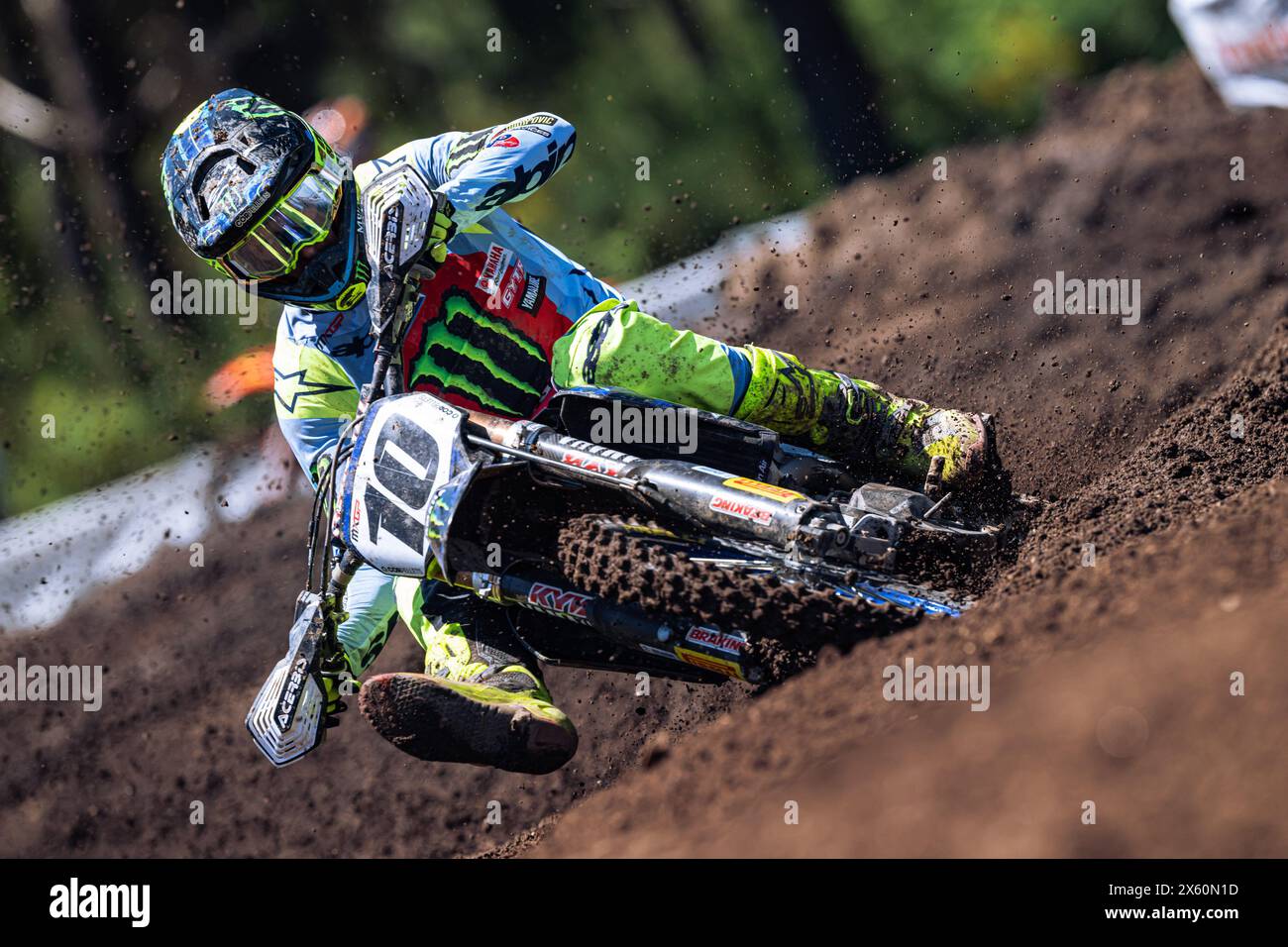 Spain, Spain. 12th May, 2024. Motocross World Championship-Round 6-MXGP of Galicia-Lugo-12 Maggio 2024-MXGP MXGP Class-Calvin Vlanderen-Team Yamaha Factory during MXGP of Galicia, Motocross race in Spain, Spain, May 12 2024 Credit: Independent Photo Agency/Alamy Live News Stock Photo