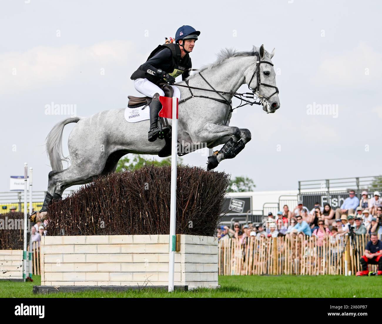Badminton Estate, Gloucestershire, UK. 11th May, 2024. 2024 MARS Badminton Horse Trials Day 4; Tom jackson (GBR) riding CAPELS HOLLOW DRIFT During the Cross Country on Day 4 Credit: Action Plus Sports/Alamy Live News Stock Photo