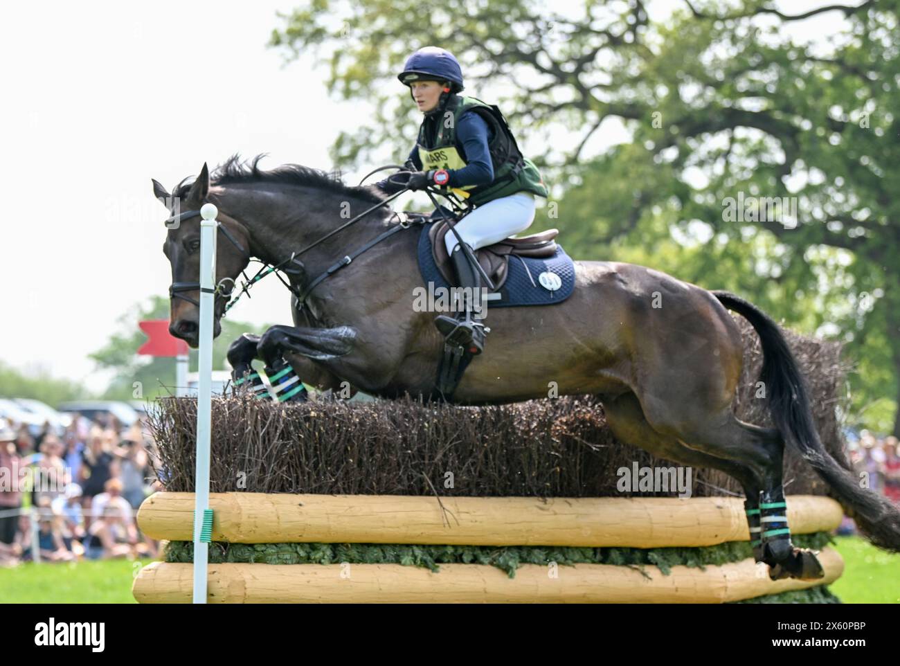 Badminton Estate, Gloucestershire, UK. 11th May, 2024. 2024 MARS Badminton Horse Trials Day 4; Lucy Latta (IRL) riding RCA PATRON SAINT During the Cross Country on Day 4 Credit: Action Plus Sports/Alamy Live News Stock Photo