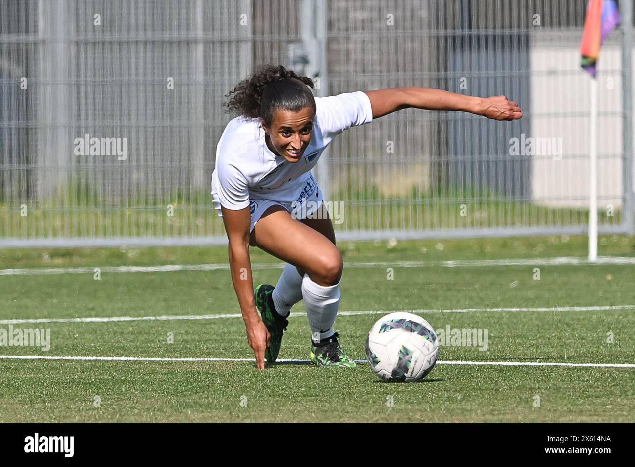 Aalter, Belgium. 11th May, 2024. pictured during a female soccer game between Club Brugge Dames YLA and KRC Genk Ladies on the 8th matchday in play-off 1 of the 2023 - 2024 season of the Belgian Lotto Womens Super League, on Saturday 11 May 2024 in Aalter, BELGIUM . Credit: sportpix/Alamy Live News Stock Photo