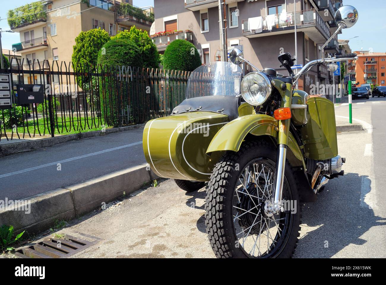 Soviet Ural 650 motorcycle with sidecar Stock Photo - Alamy
