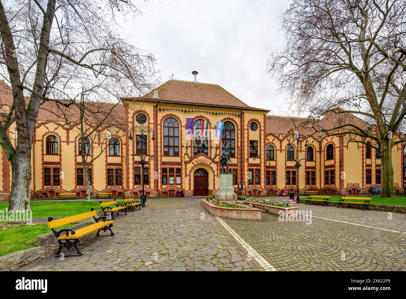 Budapest, Rathaus des XX. Bezirks, Henrik Böhm, Armin Hegedüs 1906 // Budapest, Town Hall XX. District, Henrik Böhm, Armin Hegedüs 1906 *** Budapest, Stock Photo