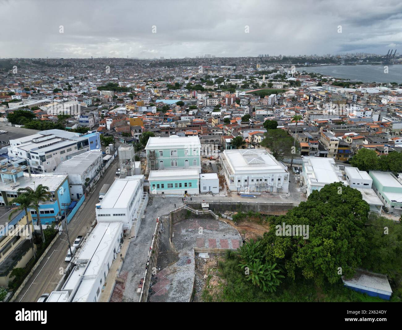 salvador, bahia, brazil may 10, 2024: view of the facade of the Couto Maia hospital in the city of Salvador. Stock Photo