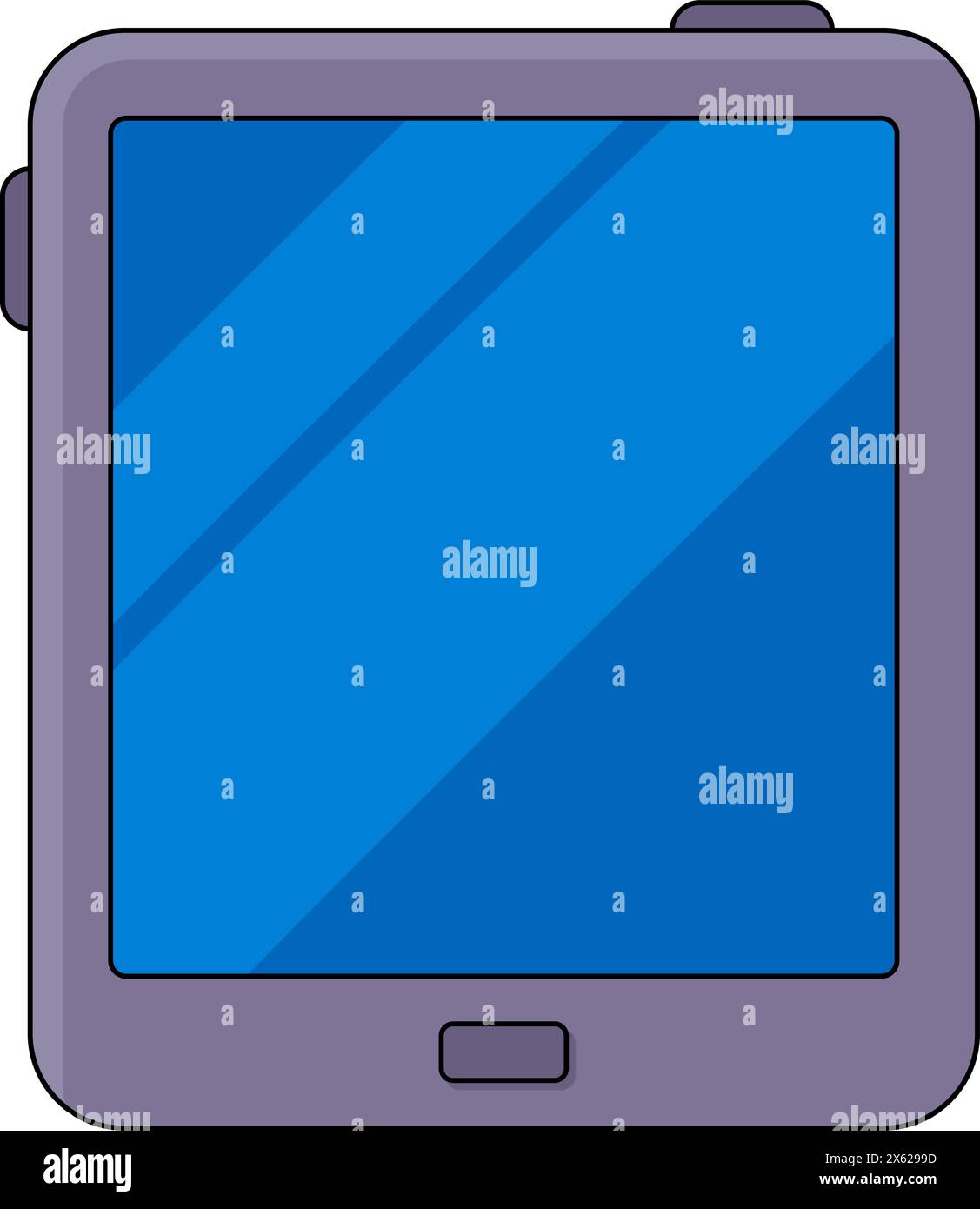 illustration of a flat image of a multimedia icon, tablet device ...
