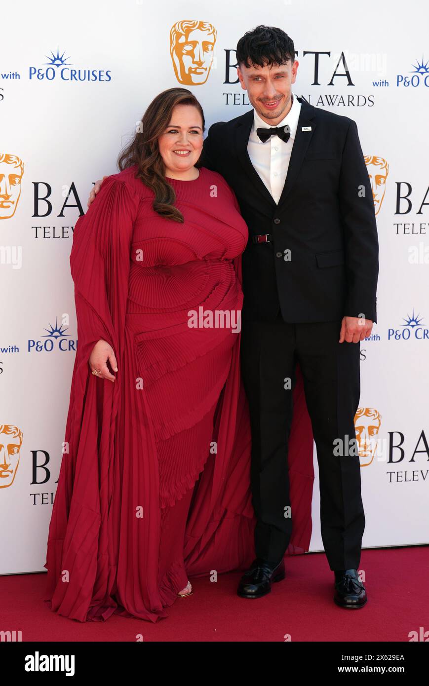 Jessica Gunning and Richard Gadd attending the BAFTA TV Awards 2024, at ...