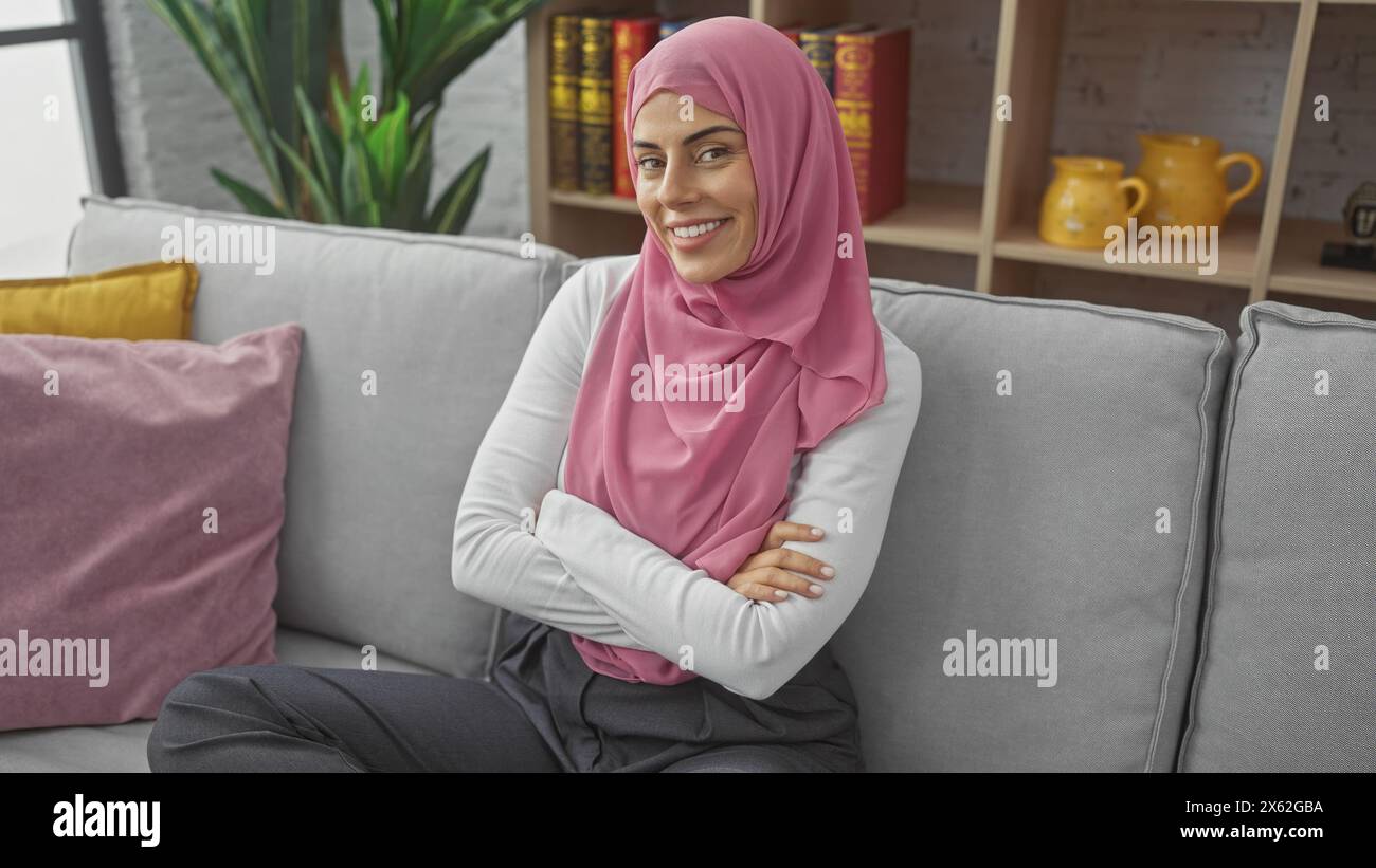 Happy hijab woman positive attitude hi-res stock photography and images ...