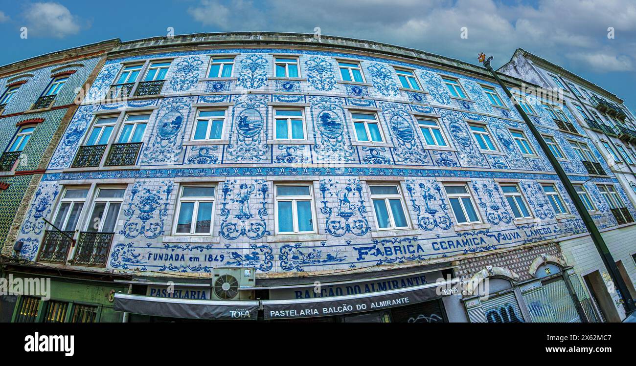 LISBON,PORTUGALAPRIL 5, 2024Facade of the Viuva Lamego Ceramics