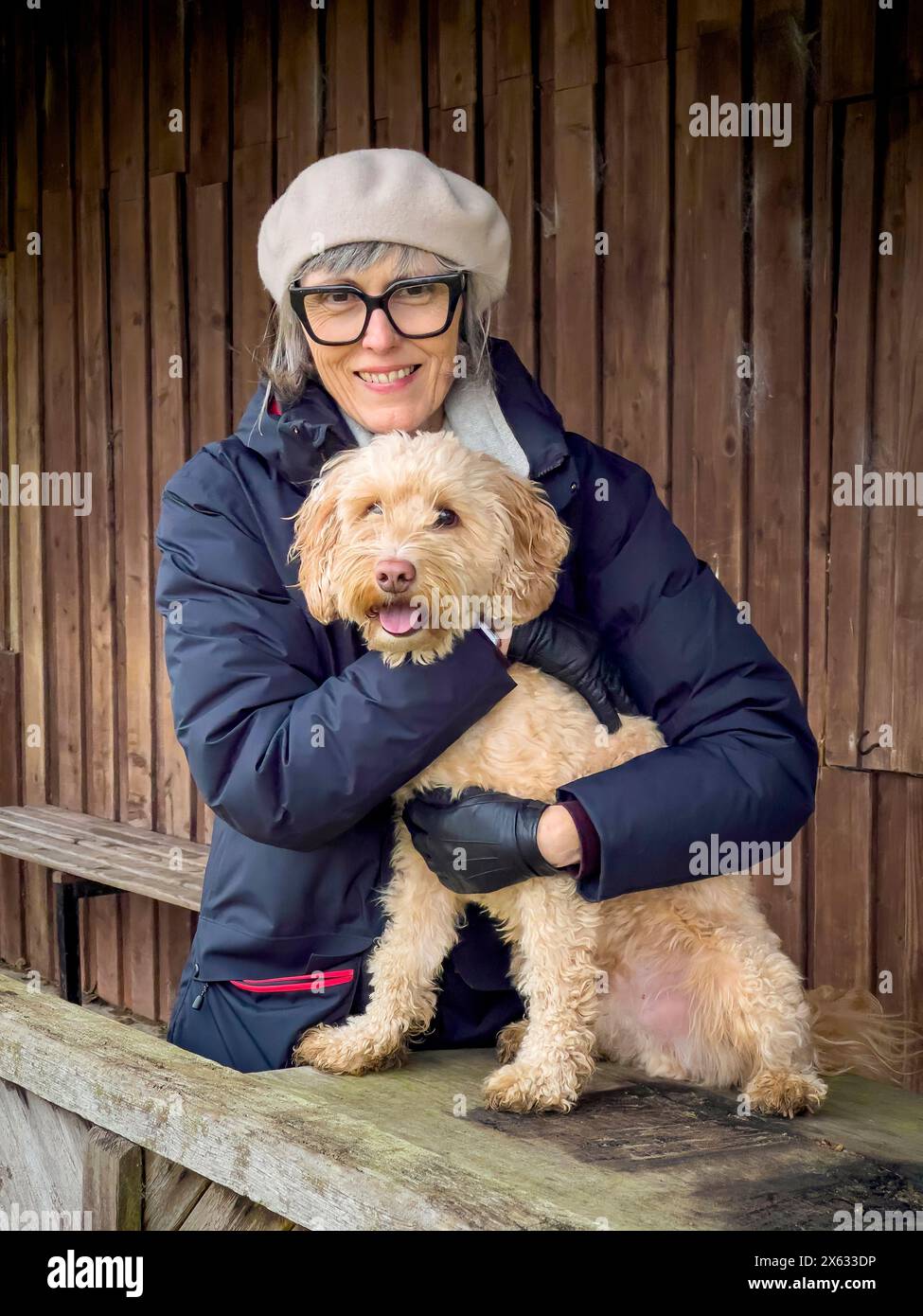 Beret and dog hi-res stock photography and images - Alamy