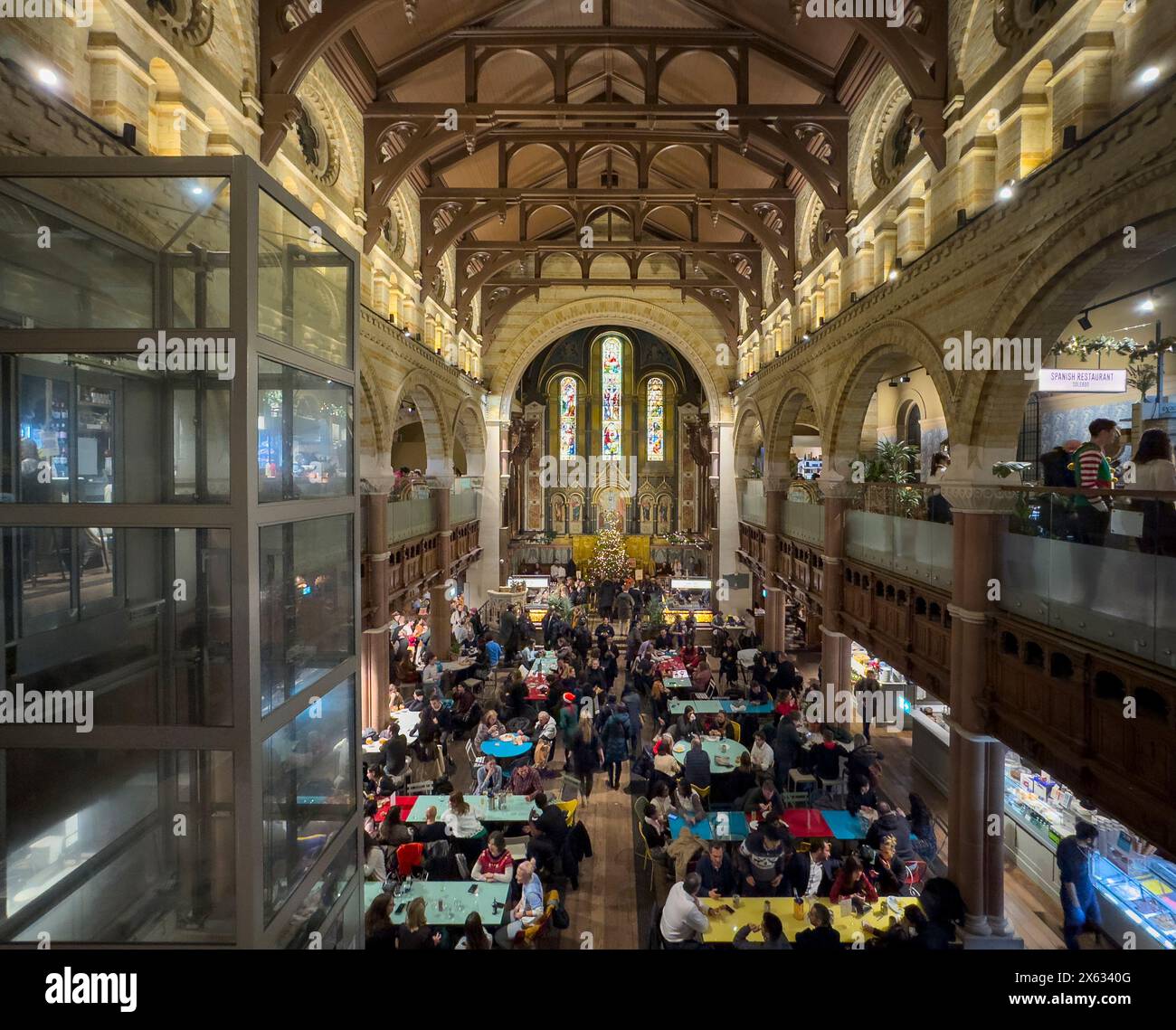 Interior of Mercato Mayfair. London. Stock Photo