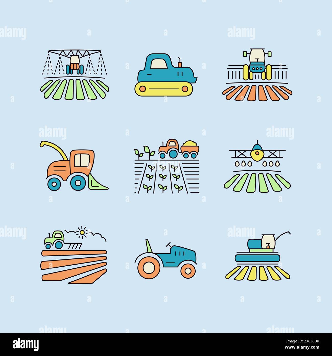Farm Field icon. Agriculture transport sign. Graph symbol for your web ...