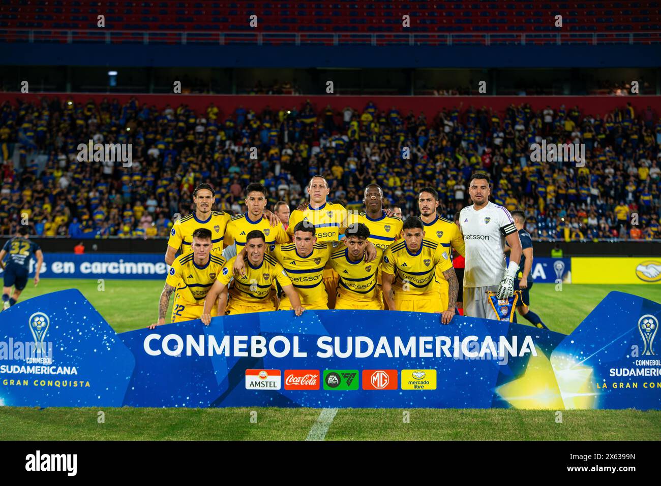 Boca Juniors formation Sportivo Trinidense (1) v Club Atletico Boca