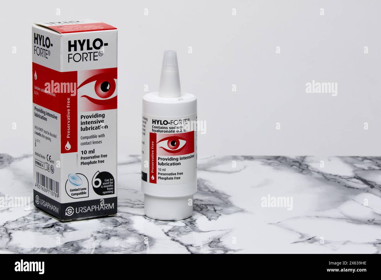 Hylo-Forte Eye drops Stock Photo - Alamy