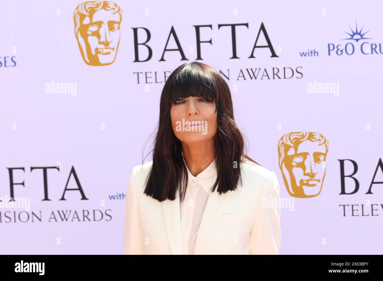 Claudia Winkleman, BAFTA Television Awards with P&O Cruises, Royal Festival Hall, London, UK, 12 May 2024, Photo by Richard Goldschmidt Stock Photo
