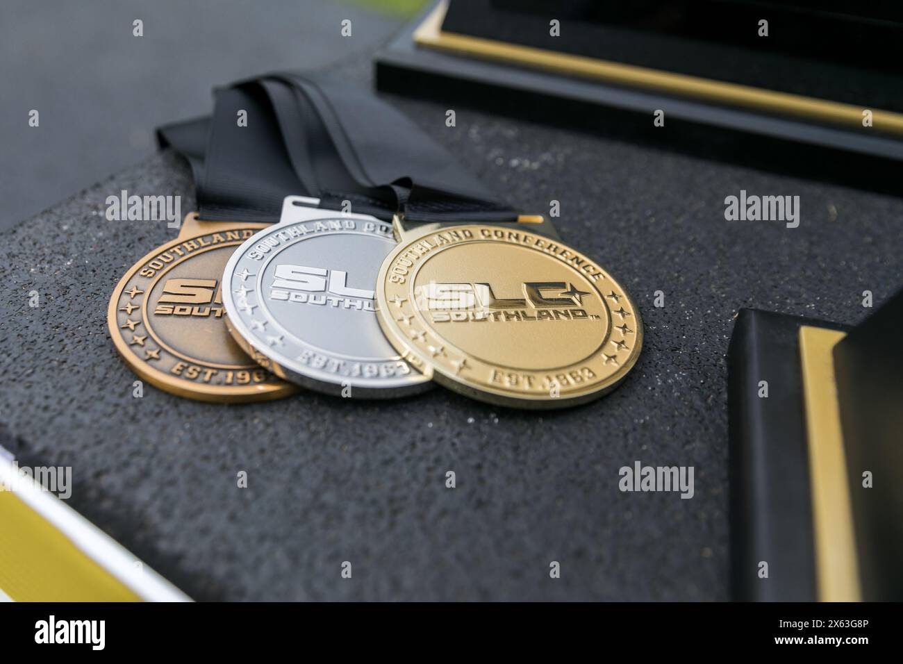 May 11, 2024 Award medals are displayed at the 2024 Southland